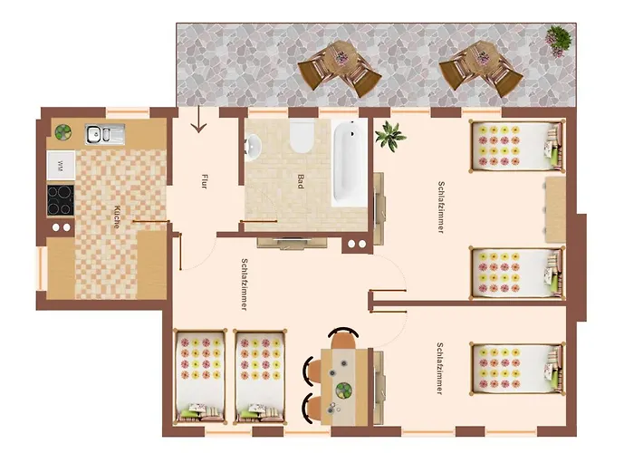 Vaz Haus Walsum Für Monteure, Küche, Terrasse, Tv, Parkplatz *